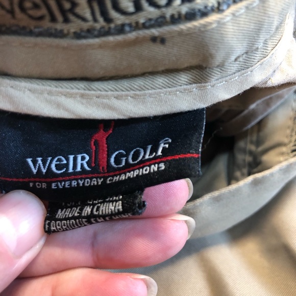 Weir flat front Golf Pants Size 32 x 30 Pockets - Picture 6 of 8